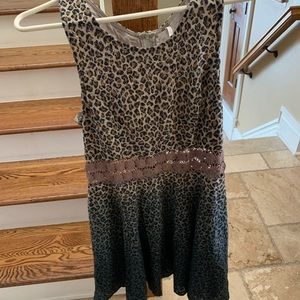 Free People leopard style dress never worn